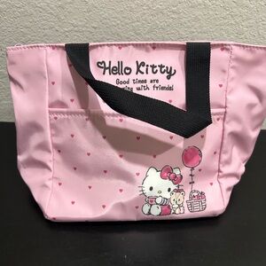 Hello Kitty Pink Lunch Bag Japan Kawaii Sanrio Small Carry On